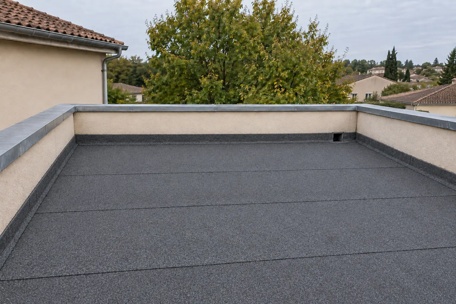 Membrane de toiture-terrasse — illustration générée