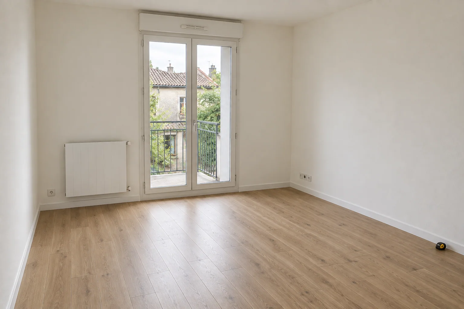 Logement rafraîchi entre deux usages — illustration générée