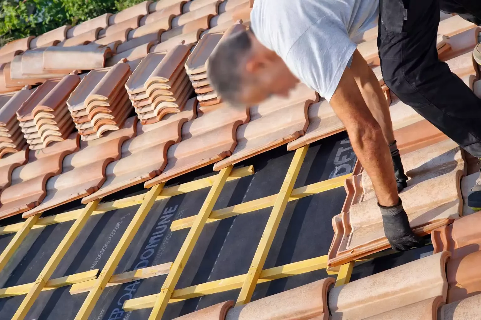 chantier de couverture